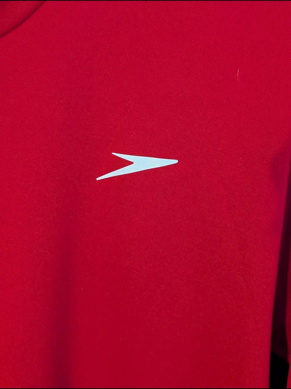 Speedo Men's Red & Black Performance Short Sleeve Shirt